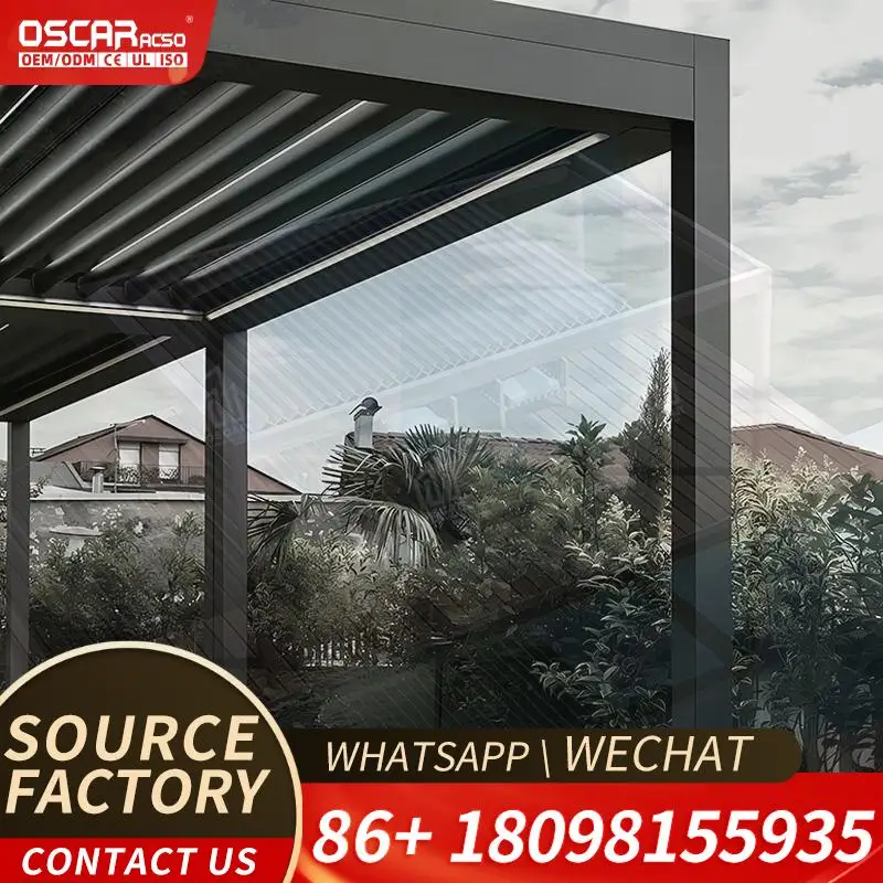 

Waterproof Extension Terrace Canopy Aluminium Pergola 3x4m Classic Modern for Garden Patio Balcony pergola