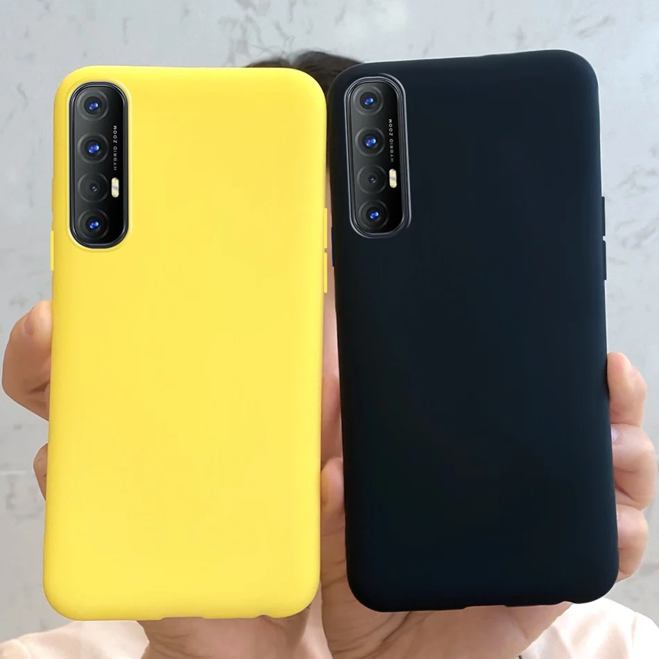 Candy Color Silicone Case For OPPO Reno3 Pro / Reno 3 3Pro 4G 5G Soft TPU Shockproof Bumper Cover For Oppo Reno 3 Pro Coque