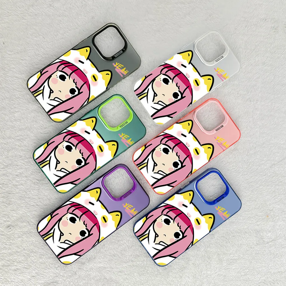 Cartoon Anime Loli Phone Case for iPhone 12 11 13 14 16 15 Pro Max Plus Laser Cover