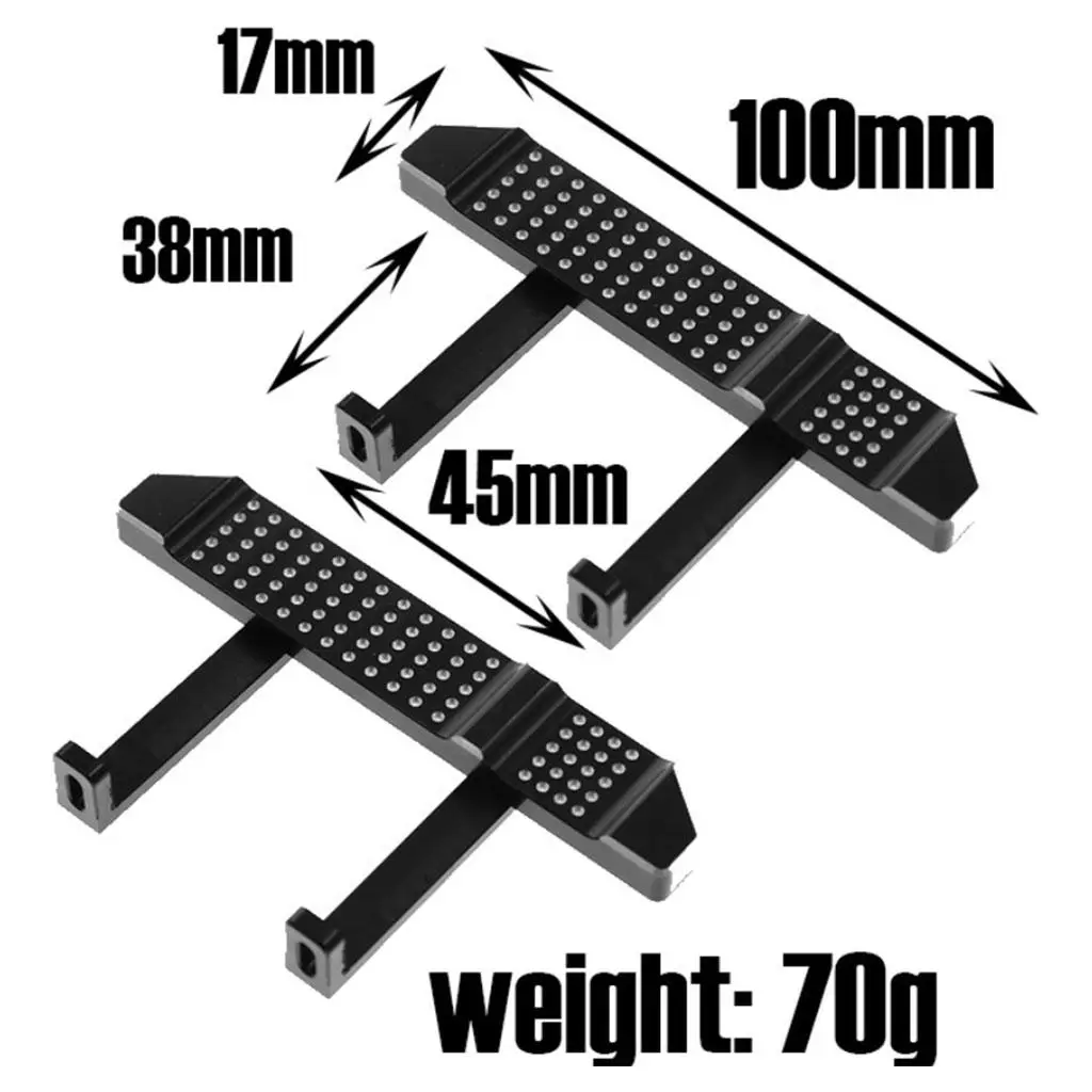 1 Pair Metal Side Pedal, Foot Plates Spare Pedal Axial Footplate Modified Part