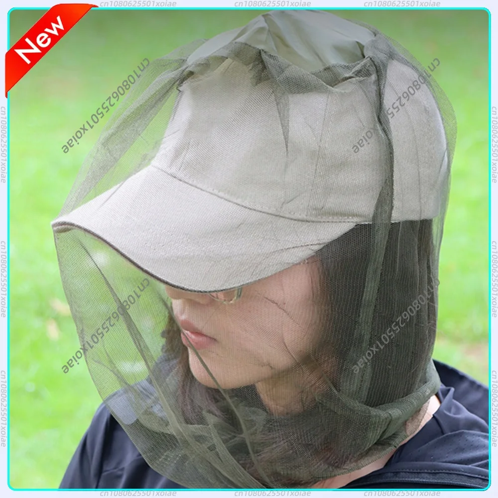 1/2 PCS Mosquito Hat Net Breathable Bug Mesh Head Net Insect Gnat Head Cover Midge Net Hat Head Cover for Travel Outdoor Camping
