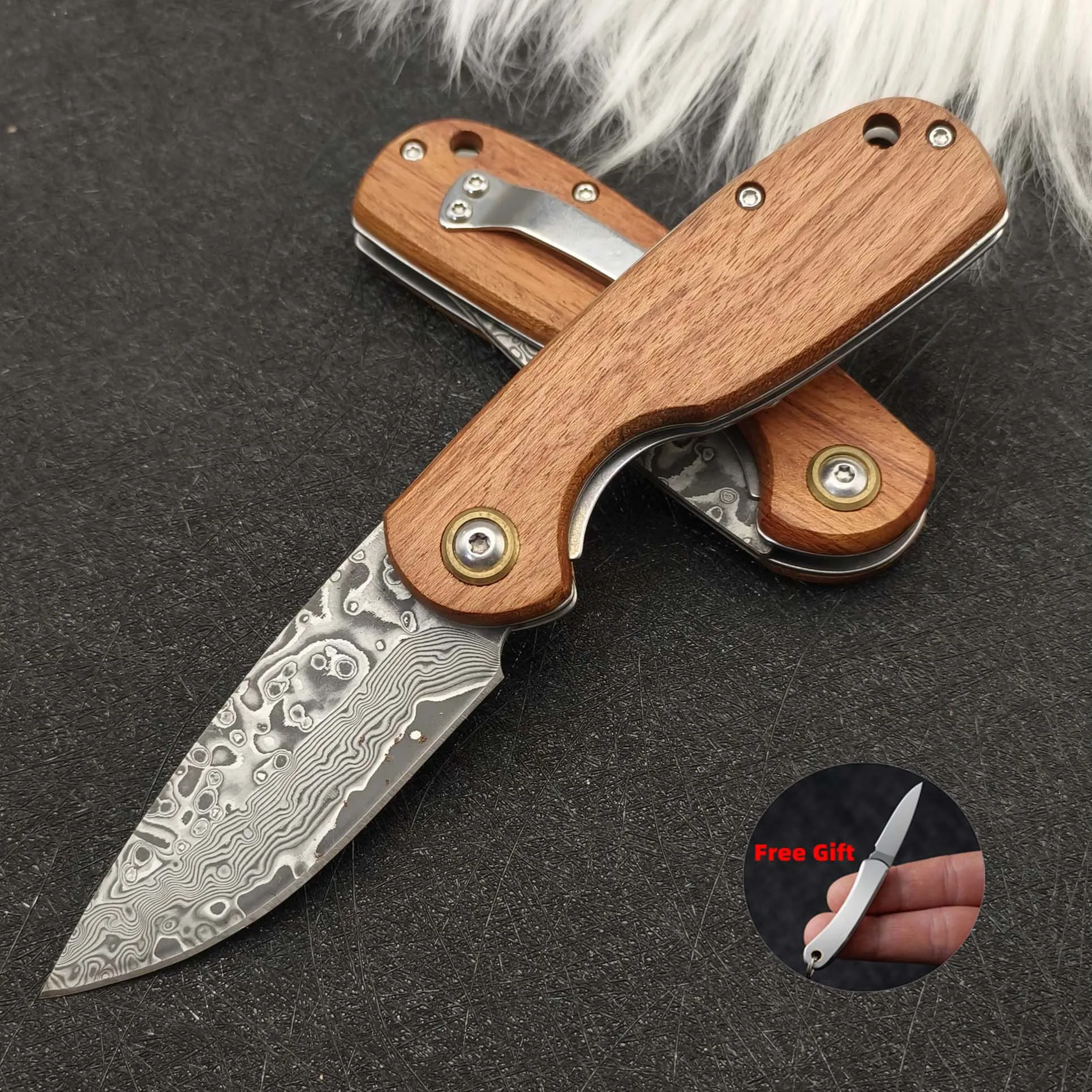 Edc Knife VG10 Dama…