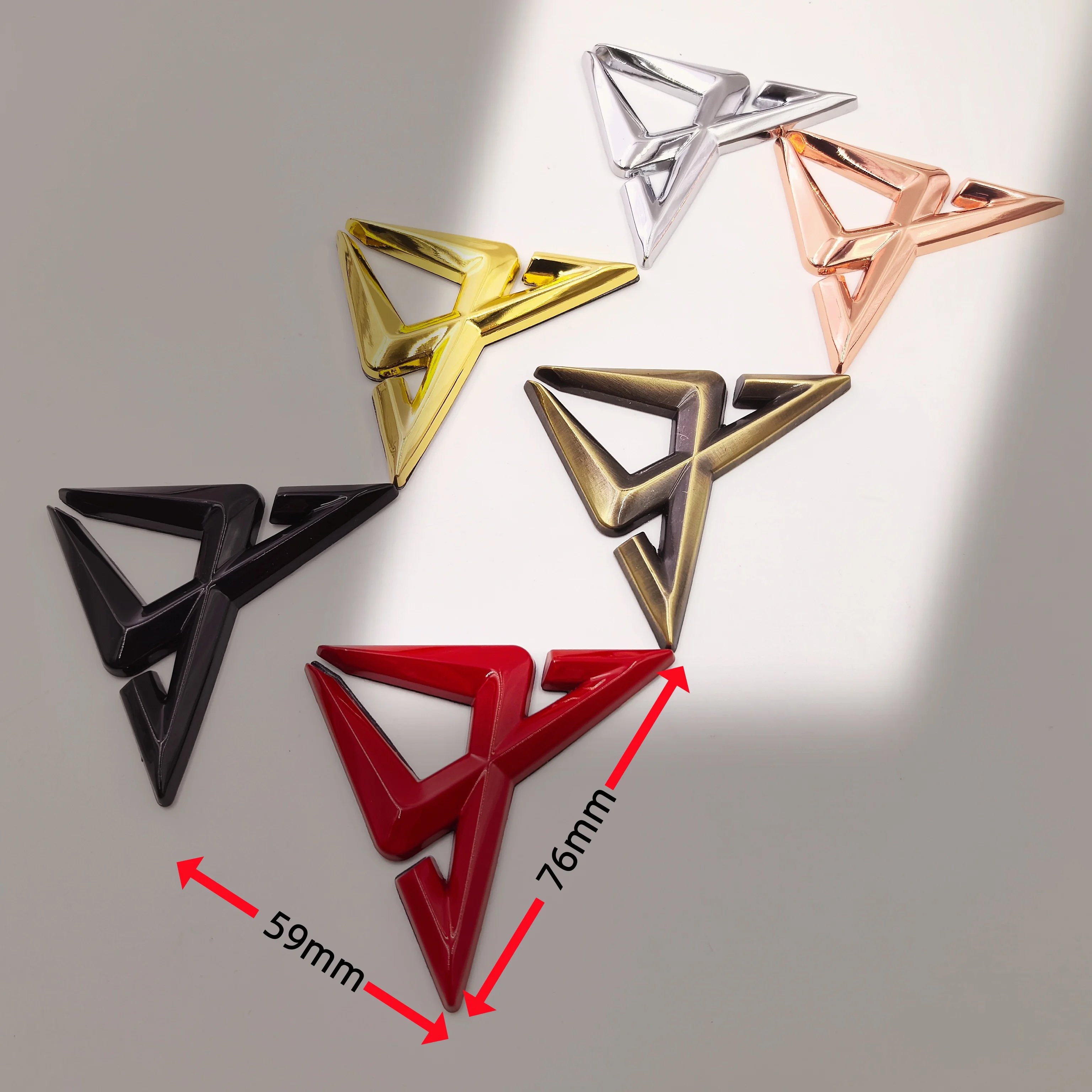 

3D Car Hood Fender Trunk Emblem Badge Sticker Metal Small 3D Badge Car Body Sticker Decal Front and Rear Car Body Sticker