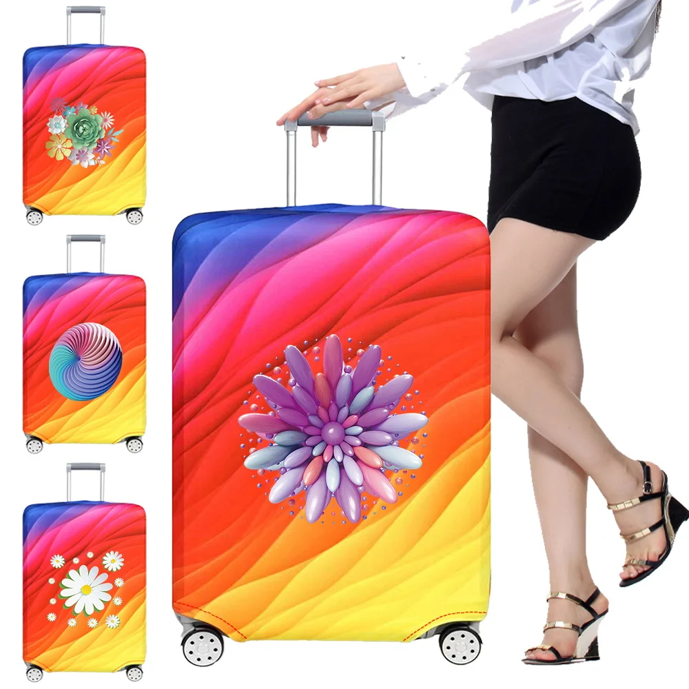 

Luggage Cover Stretch Fabric Suitcase Protector Case 3D Pattern Series Pull Rod Baggage Dust Case Covers for18-32 Inch Suitcase