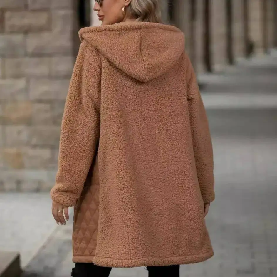 Solid Casual Loose Jacket Coats For Women 2026 Winter Vintage Women's Jackets Overcoat Autumn Female Coat Outerwears Tops