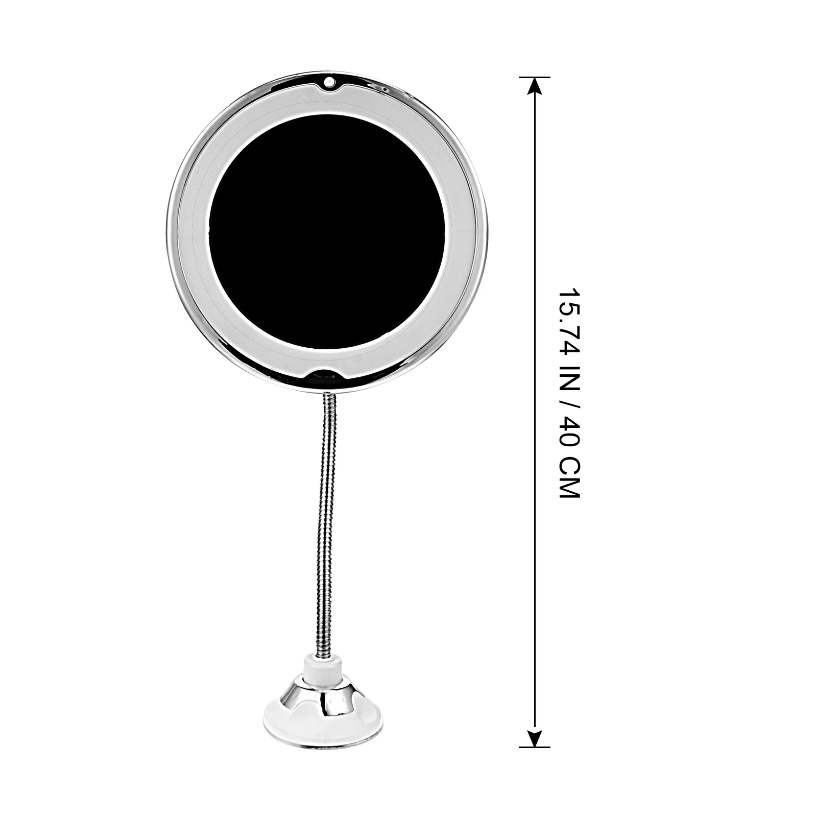 

10X LED Makeup Mirror 8 Inch Suction Cup Bathroom Vanity Tabletop Cosmetics Mirrors Magnifying Lighted Portable