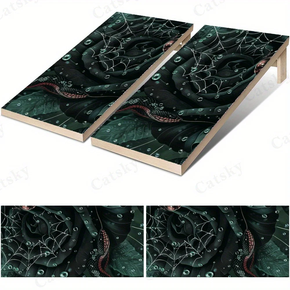 

Snake and Black Rose Sticker,High Value! 2D Flat Vinyl Sandboard Decals - Budget-Friendly and High Value, Bubble-Free and Easy t