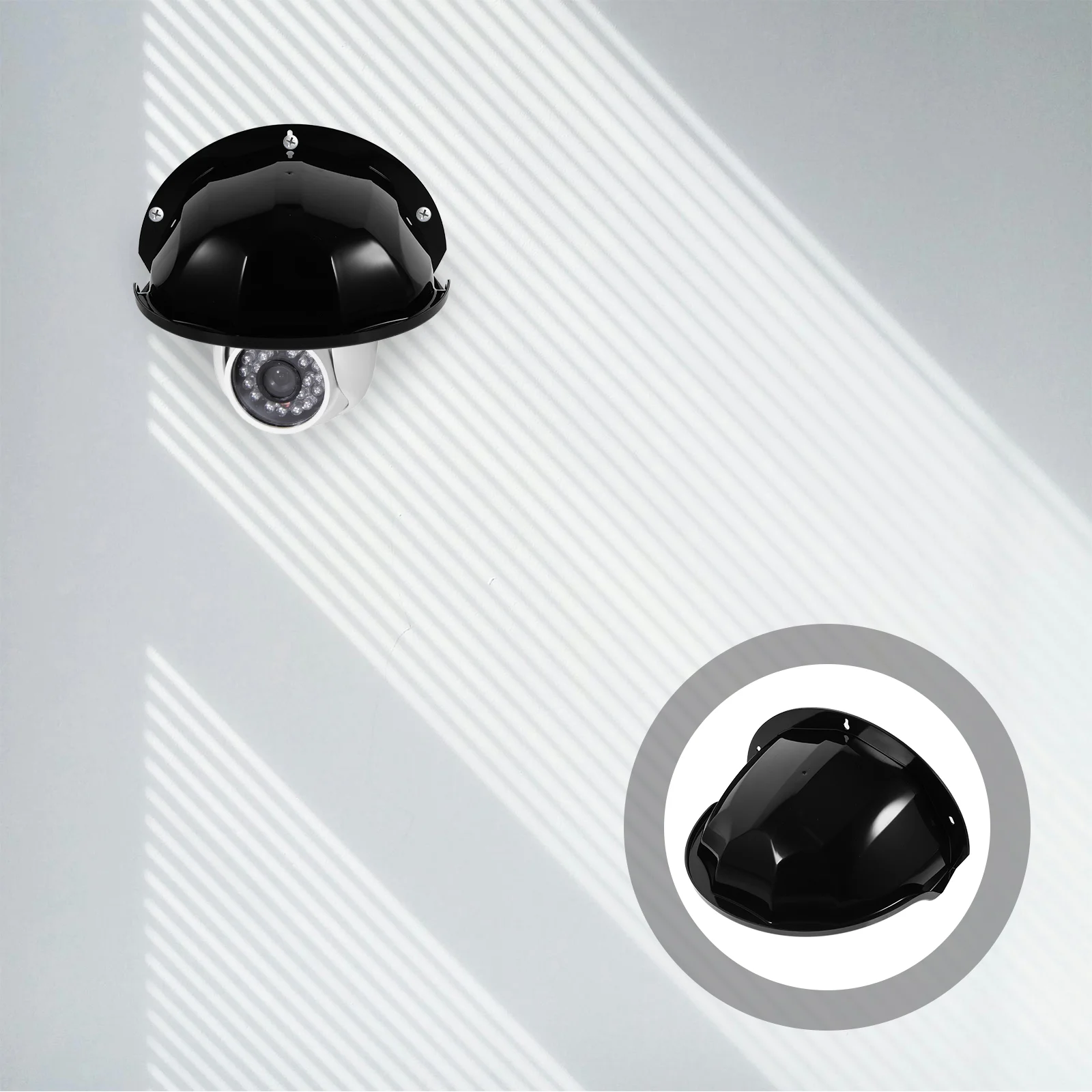 Campanello per telecamera Copertura antipioggia Telecamere esterne Paralume di sicurezza Cancello in ABS nero esterno