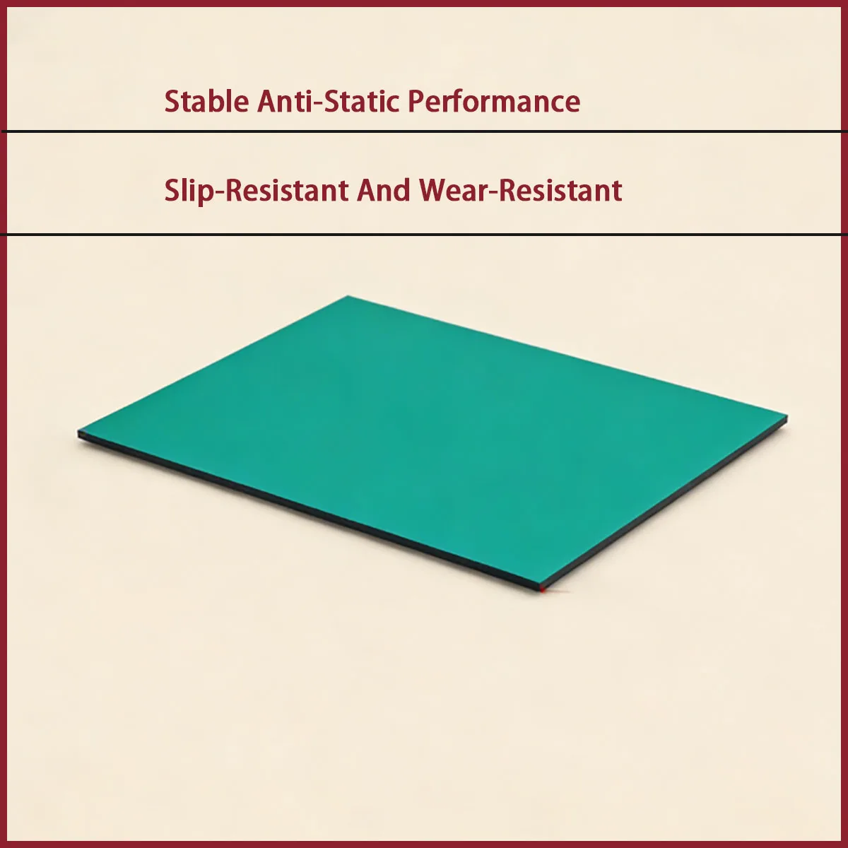 2-3mm Thick Green ESD Anti-Static Desk Pad Suitable for Laboratories, Electronic Production Lines, Maintenance Workbenches, Etc