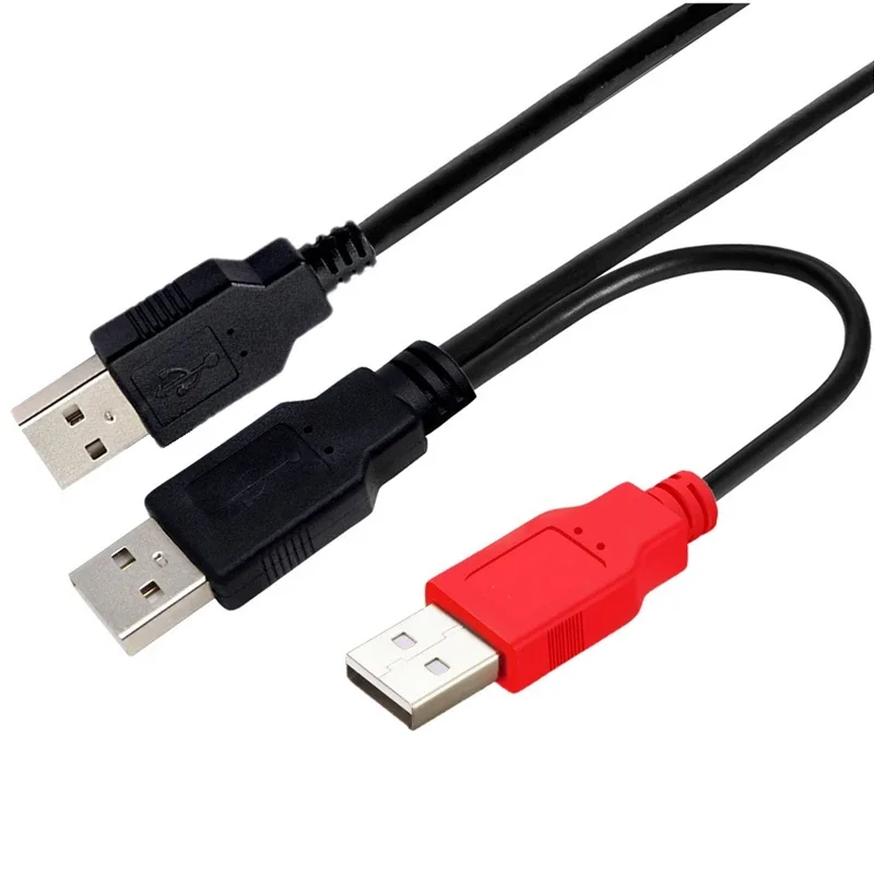 2 في 1 USB2.0/Type-c/Type-b/Micro/Mini Y-splitter مع مصدر طاقة USB للطابعة الماسح الضوئي القرص الصلب الخارجي