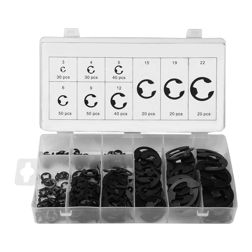 E Clip Firm Sturdy High Performance Fastener Steel Functional with for Engineer for Industrial Application for Tube