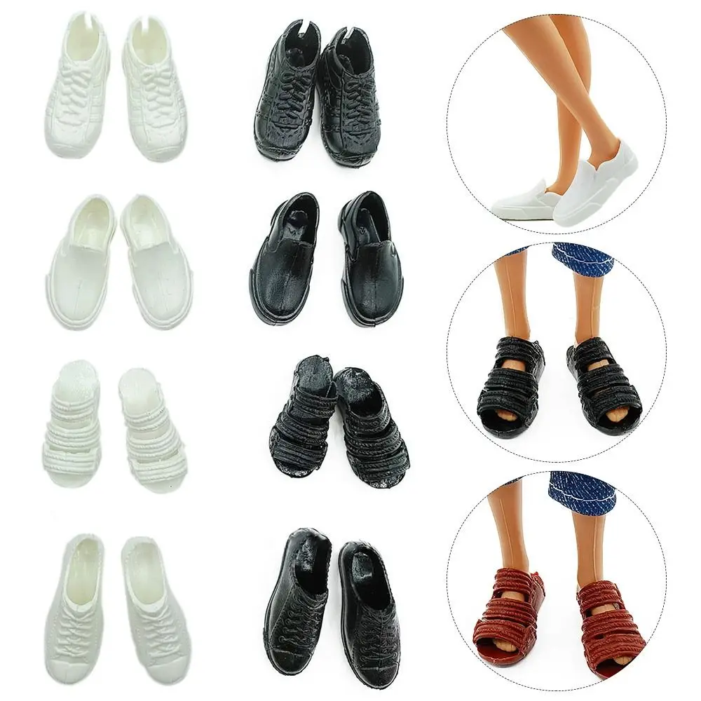 4pairs/set Quality 1/6 Doll Shoes Original Super Model Male Doll Boots 30cm 3 Colors Accessories 30cm Doll Accessories