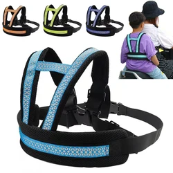 Universal Motorcycle Safety Belt For Kids Toddlers Breathable Shoulder Straps Seat Harness Adjustable Child Reflective Design