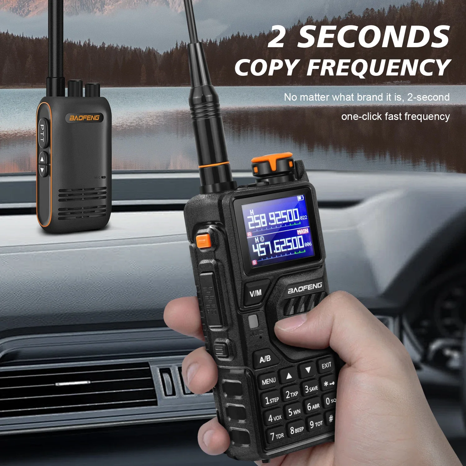 Baofeng-walkie-talkie K5 Plus, Radio bidireccional portátil, Am, Fm, Amateur, frecuencia de copia inalámbrica de largo alcance, 10W