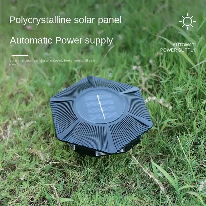 2025 Pop Factory 6 LED Solar Ground Step Light Outdoor Waterproof Garden Lawn Floor Light Lane Light Spot