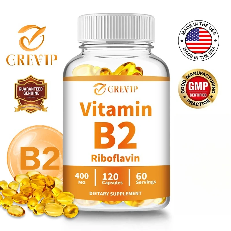 

Vitamin B2 - Relieve Stress Improve Immunity System Strong Bones & Teeth
