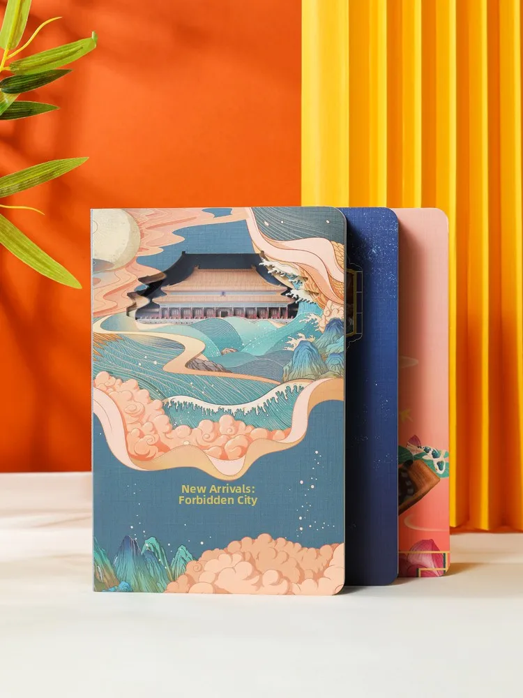 

New Arrival 3D Hollow out Notebook Cultural Creative Gift for Students Museum Notebook Journaling Book Classmate Gift