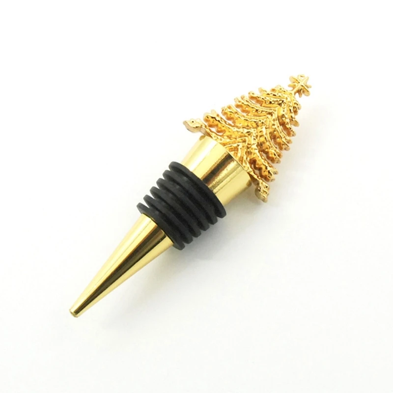 Wine Bottle Stopper, Metal Material, Beverage Bottle Plug, Christmas Tree Shape for Bar, Drop Shipping