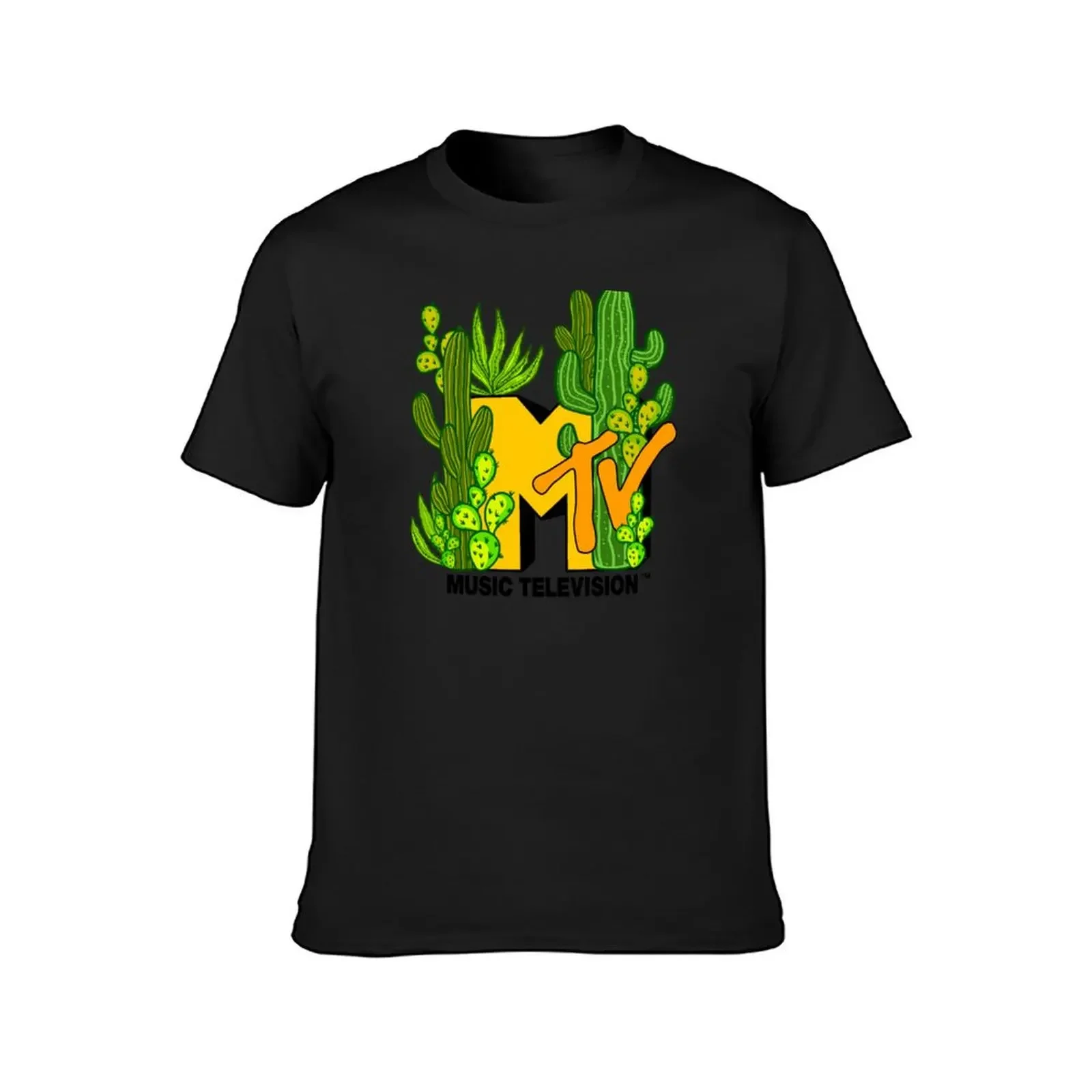 MTV Cacti Galore Music Television Logo T-Shirt plus size tops sports fans custom shirt t shirt for men