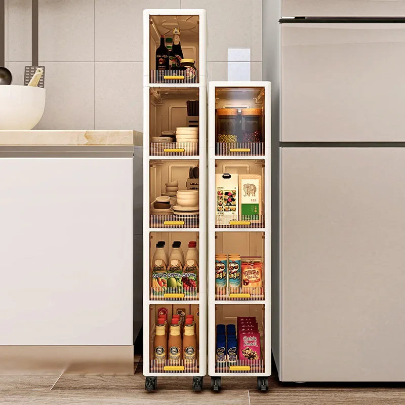 Seam Storage Cabinet Toilet Shelf Bedroom Kitchen Narrow Storage Bathroom Toilet Floor Side Cabinet