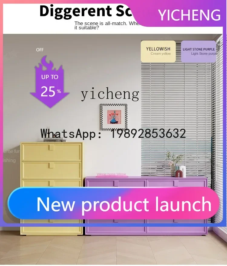 

6 Cream Style Solid Wood Living Room Home Wall Tailstock Master Bedroom Storage Drawer Storage Clothes Closet