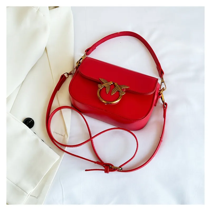 حقيبة برتقالية من البولي يوريثان بكتف واحد، عصرية حيوية للتنقل اليومي في مكتب التسوق وعطلة نهاية الأسبوع #5