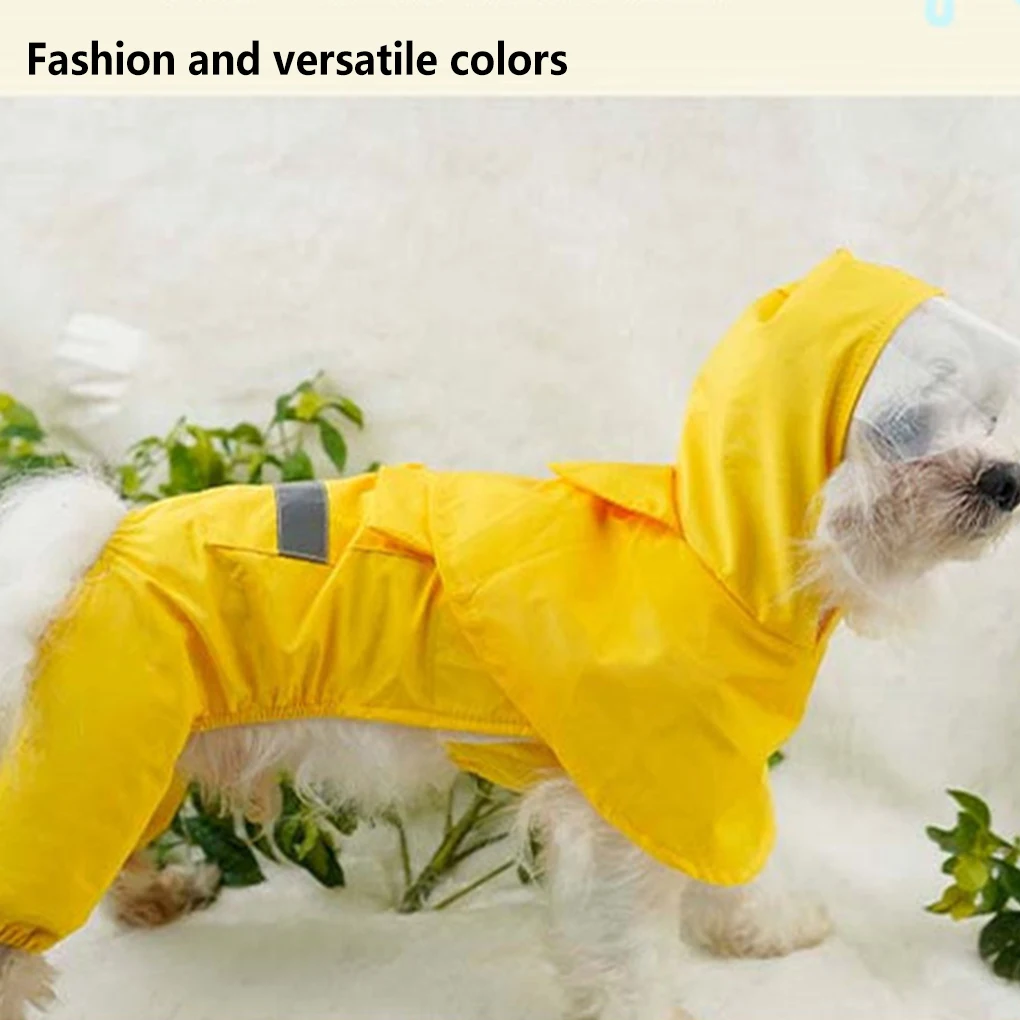 Pet Raincoat Rain Coat Adorable Jacket Puppy Clothes Spring Hoodies S