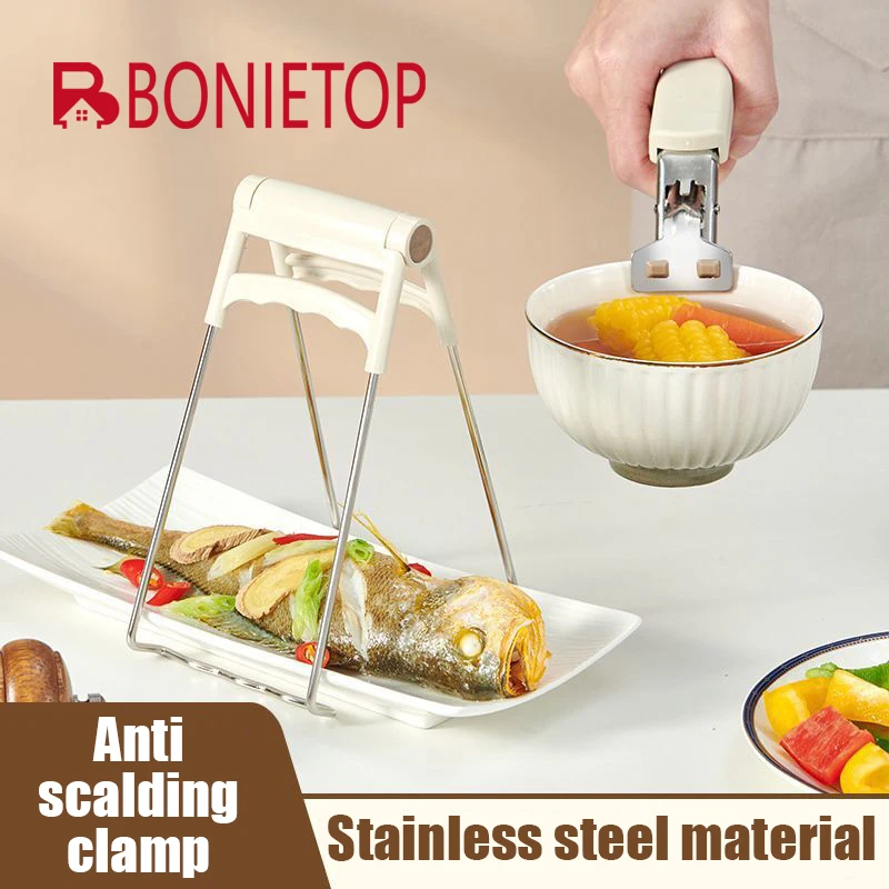 BONIETOP مكافحة السمط لوحة لقط لوحة أدوات المطبخ طبق المشبك العزل الحراري وسادة قفازات المضادة للانزلاق رفع لوحة #1