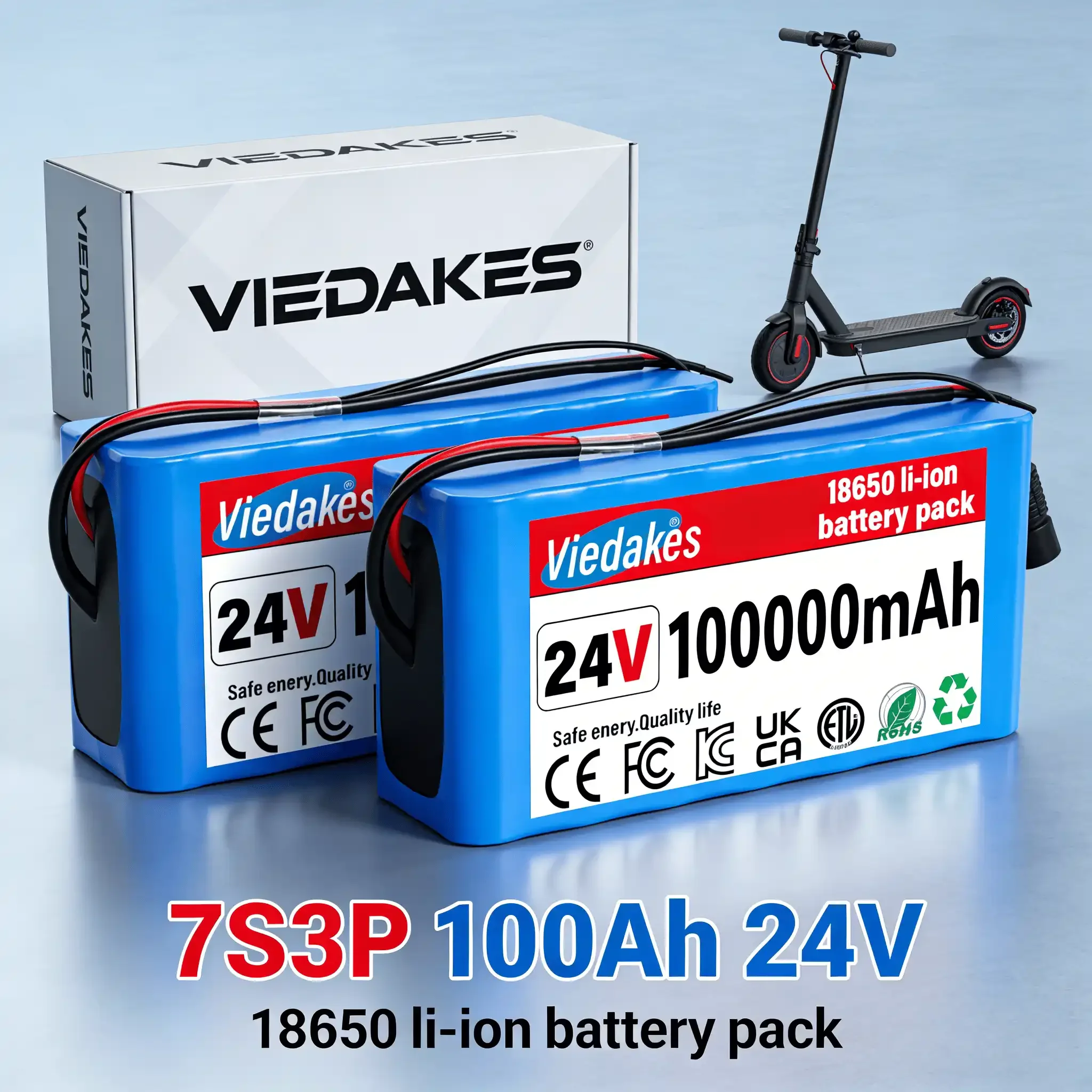 💯 2 Pack 24V 100000…