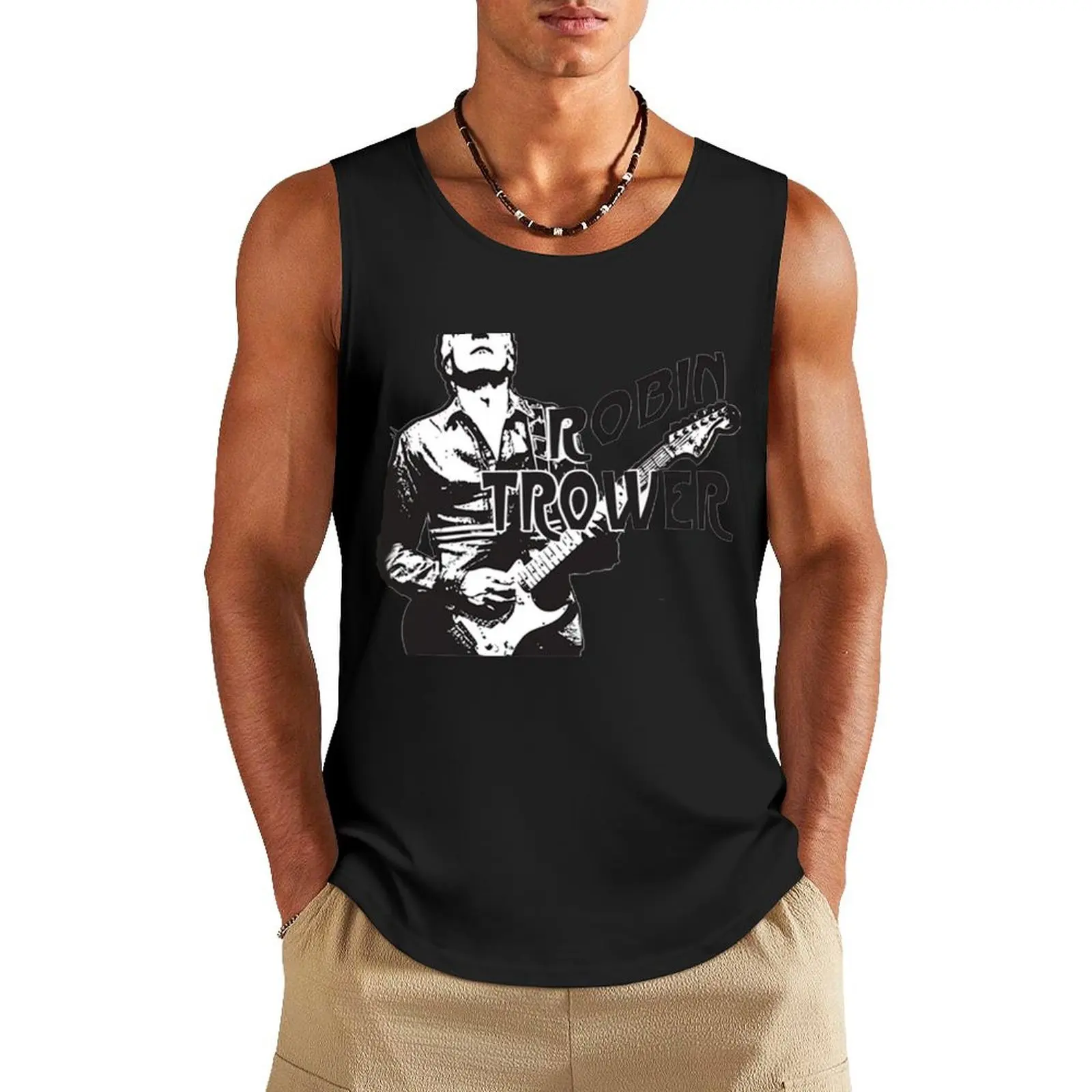 

Good Robin Hollen Music Trower Band Tank Top Sleeveless top Men's summer clothes 2025