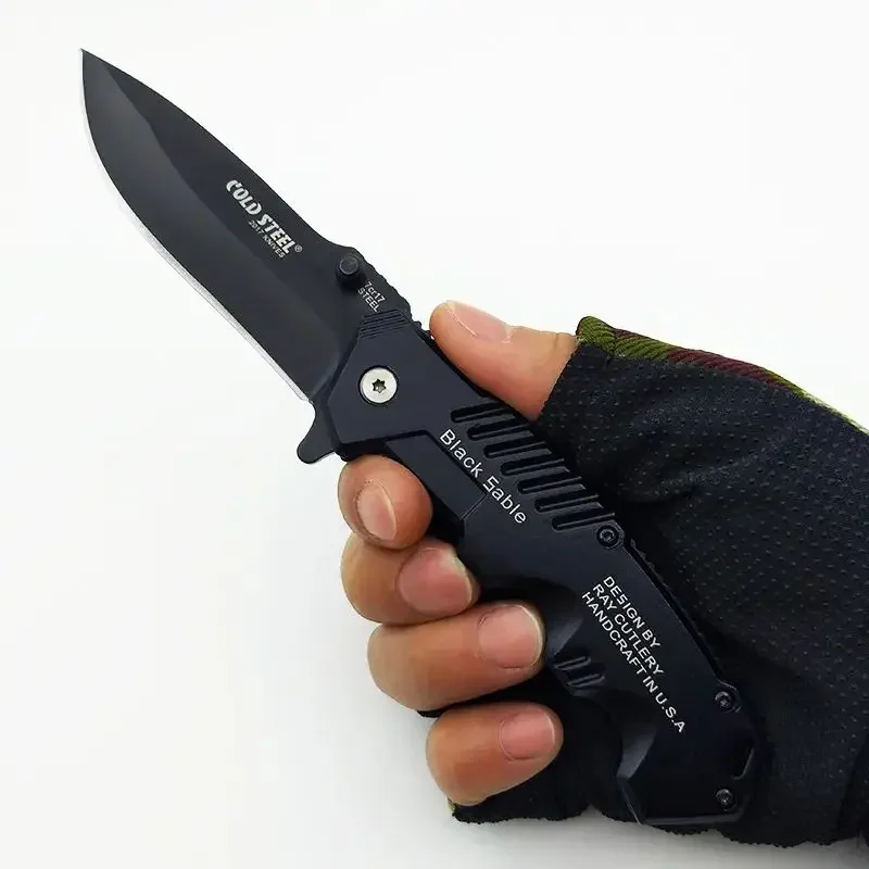 Outdoor camping stainless steel folding knife, small pocket knife multi-purpose tools Hunting and fishing survival hand tools