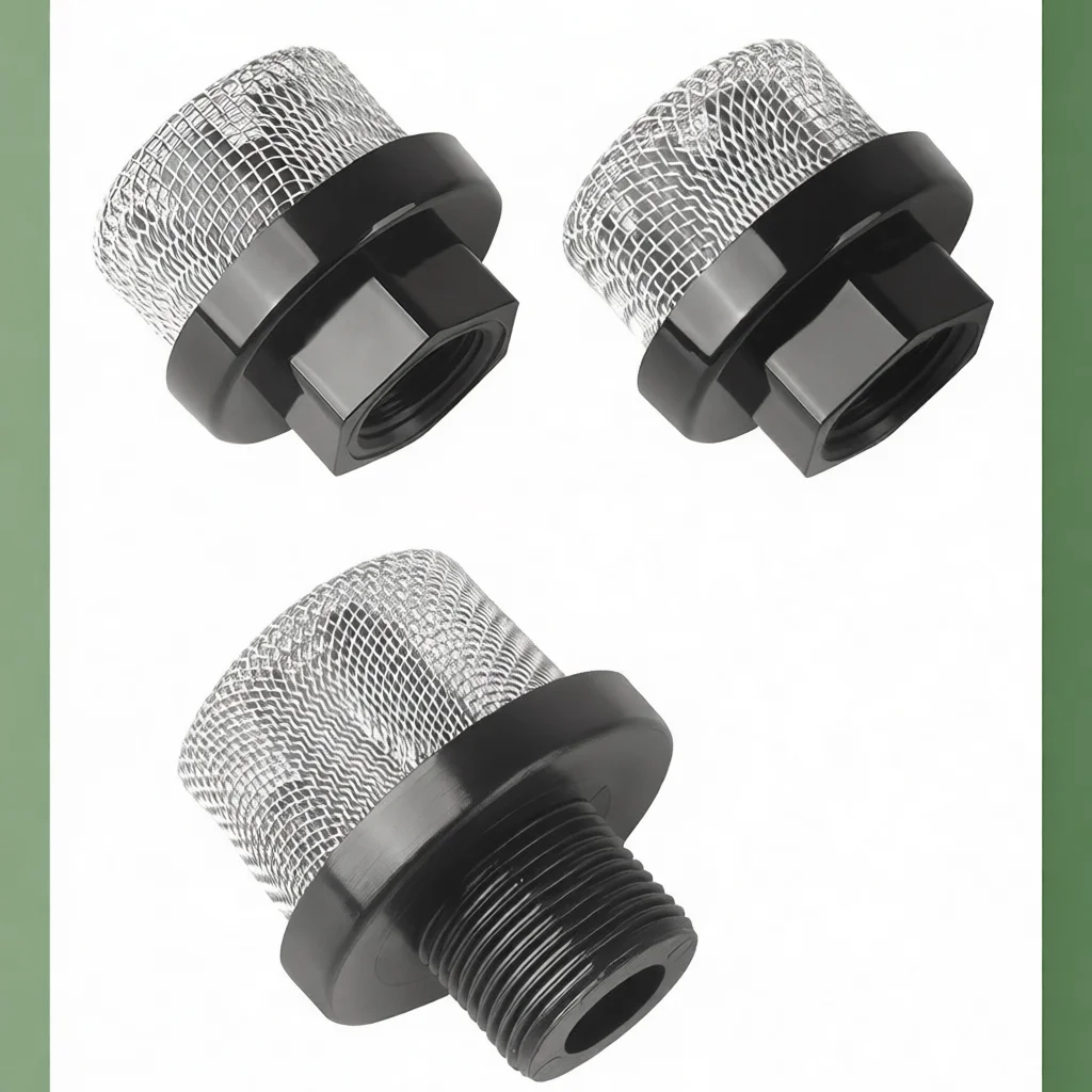 Stainless Steel Intake Filter For Airless Paint Sprayer Plunger Pump Suction Tube Strainer Maintenance Spare Parts Accessories