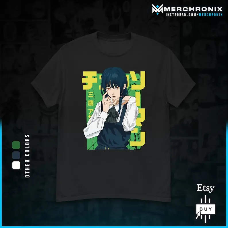 

Camiseta Anime Motosserra - Asa Mitaka