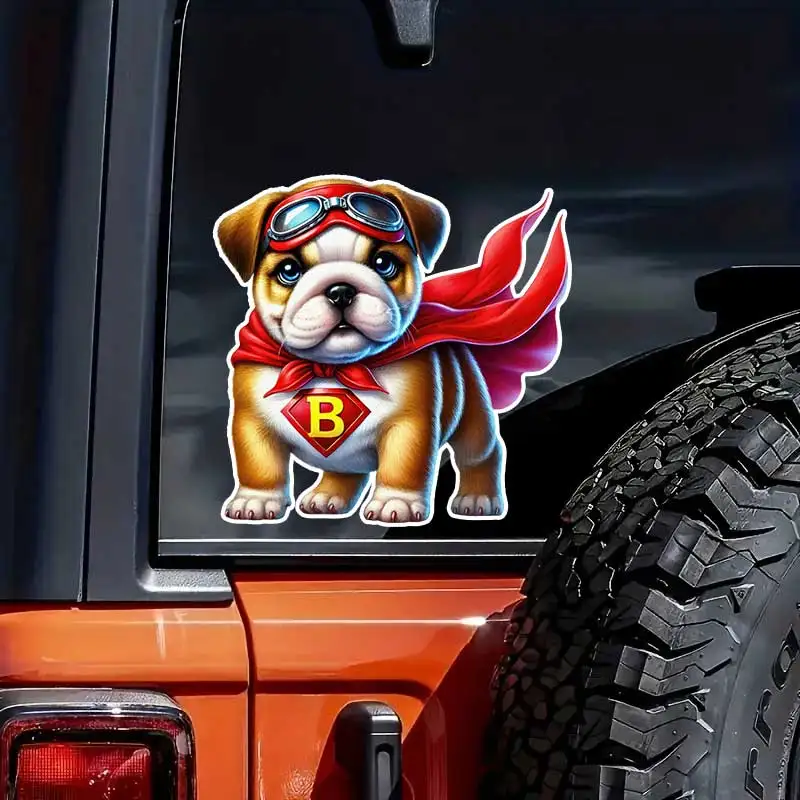 Super Bulldog Car Sticker Decal Vinyl Detachable Waterproof Outdoor Car Bumper Window Notebook Computer Decoration Y801