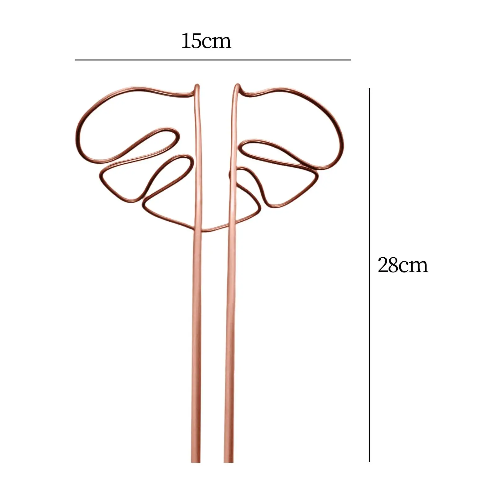 Monstera Shaped Plant Support Stake Vertical Climbing Portable Sturdy Plant Trellis Plant Flower Support for Backyard Balcony