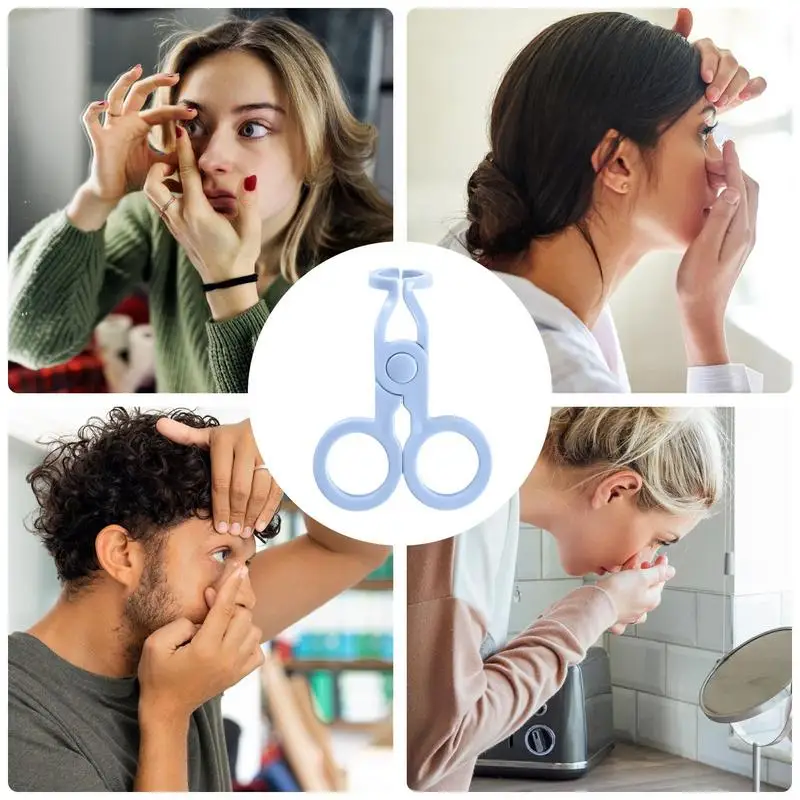 1pc Color Contact Lenses Wearing Aids Hassle-Free Contact Insertion Tool & Removal Tool Eye-Opening Clips Tool Eyelid Stretcher