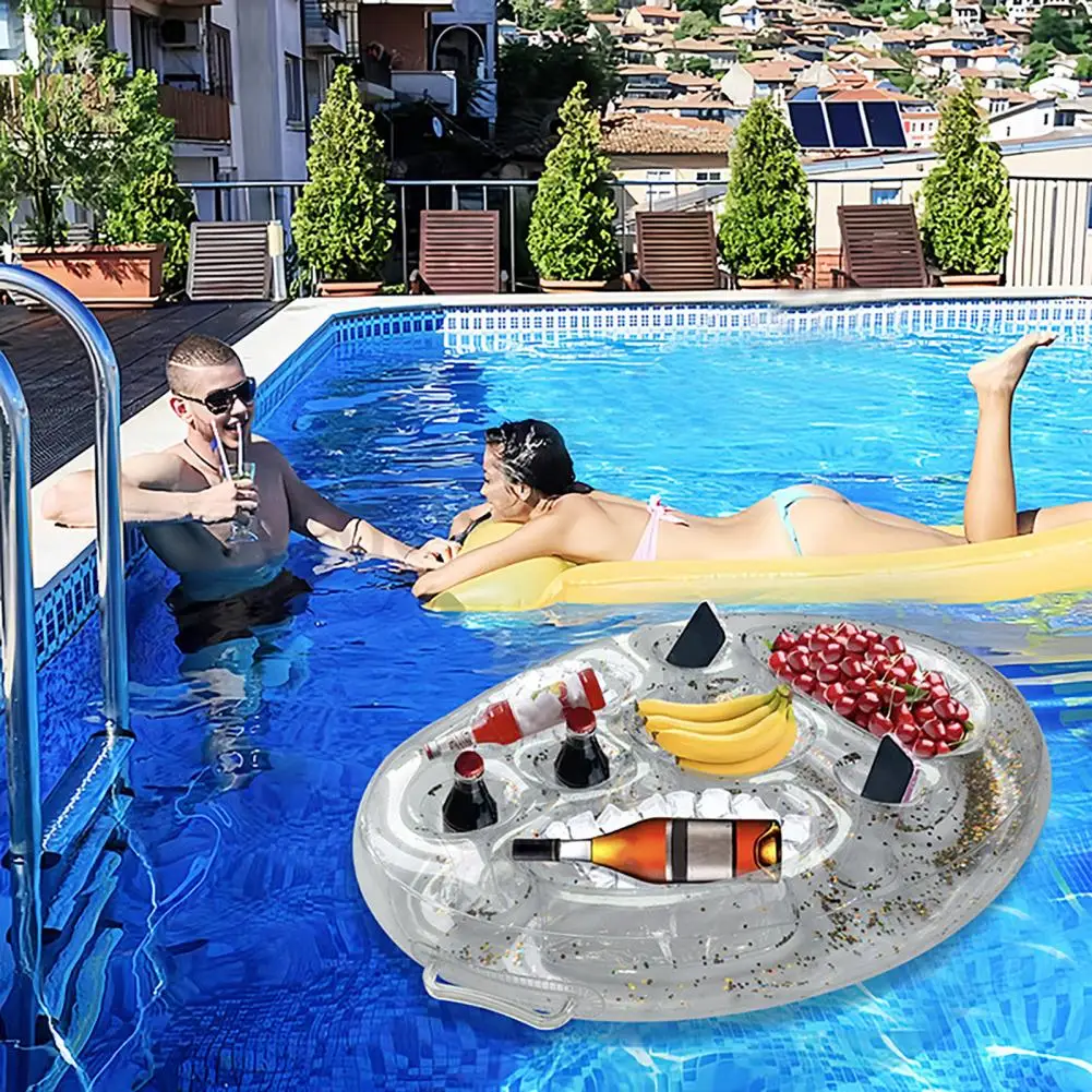 

Pool Drink Holder Capacity Floating Drink Holder for Hot Tubs Pools Reusable Beverage Float Holder Pool Party for Summer