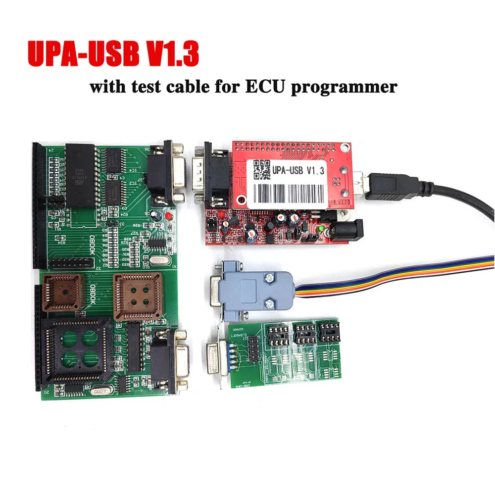 

UPA-USB V1.3 Main Unit ECU Chip Tunning Diagnostic Tools UPA USB with 1.3 Eeprom Adapter Test Cable NEC Function ECU Programmer