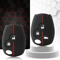 Silicone Car Key Case Cover 2 Buttons For Renault Kangoo DACIA Scenic Megane Sandero Captur Twingo Modus