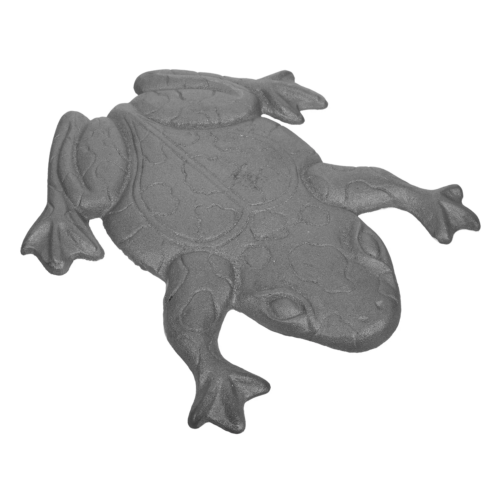 

Heavy Duty Cast Iron Frog Stepping Stone Outdoor Garden Decor with Nonslip Texture for Pathway Patio Lawn Landscaping Stone
