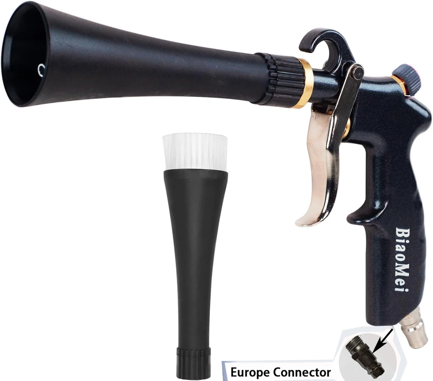 Tornador Luchtblaaspistool Auto-interieur Reiniging Tornado Gun Hogedruk Auto Detaillering Reinigingsgereedschap met mondstuk