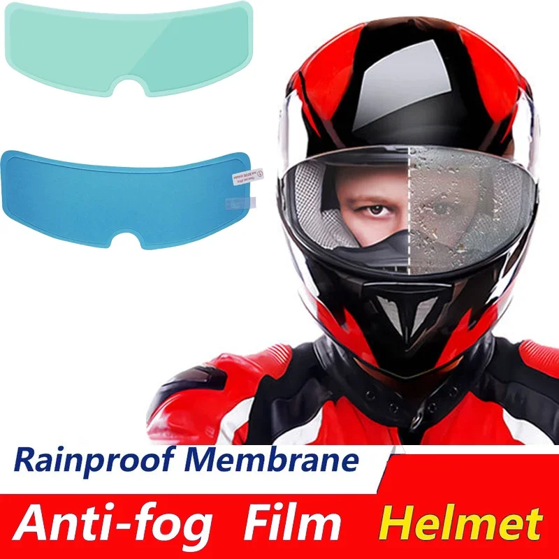 Fashion Helmet Anti-Fog Rainproof Film Nano Coating Clear Protective Patch Electric Bicycle Driving Universal Motorcycle New