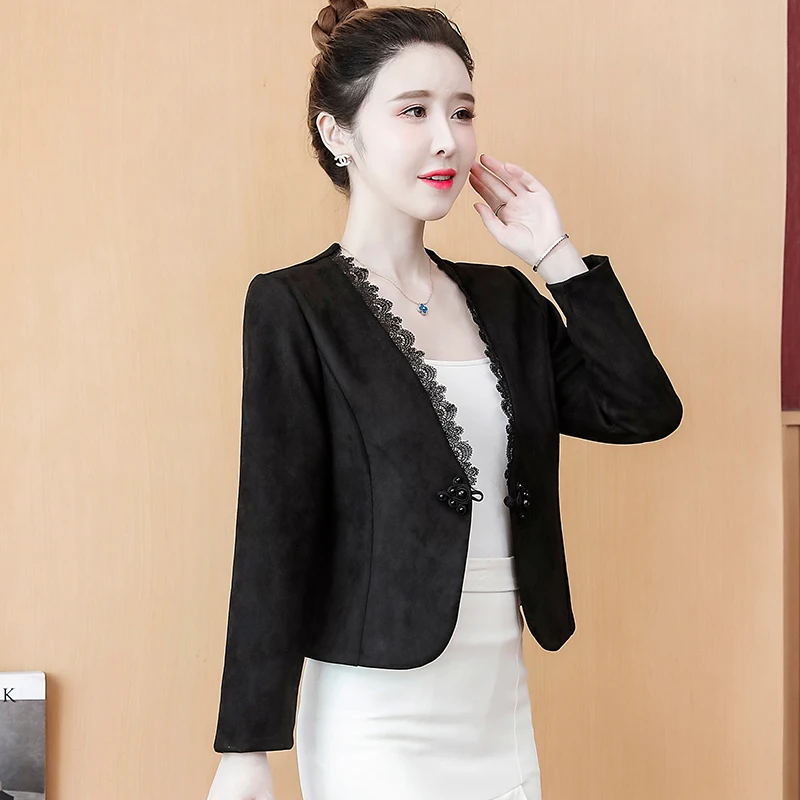 Jackets For Women Chaquetas Invierno 2024 Mujer Black White V-Neck Women Jacket Long Sleeve Jacket Women Clothes Coat Women G37