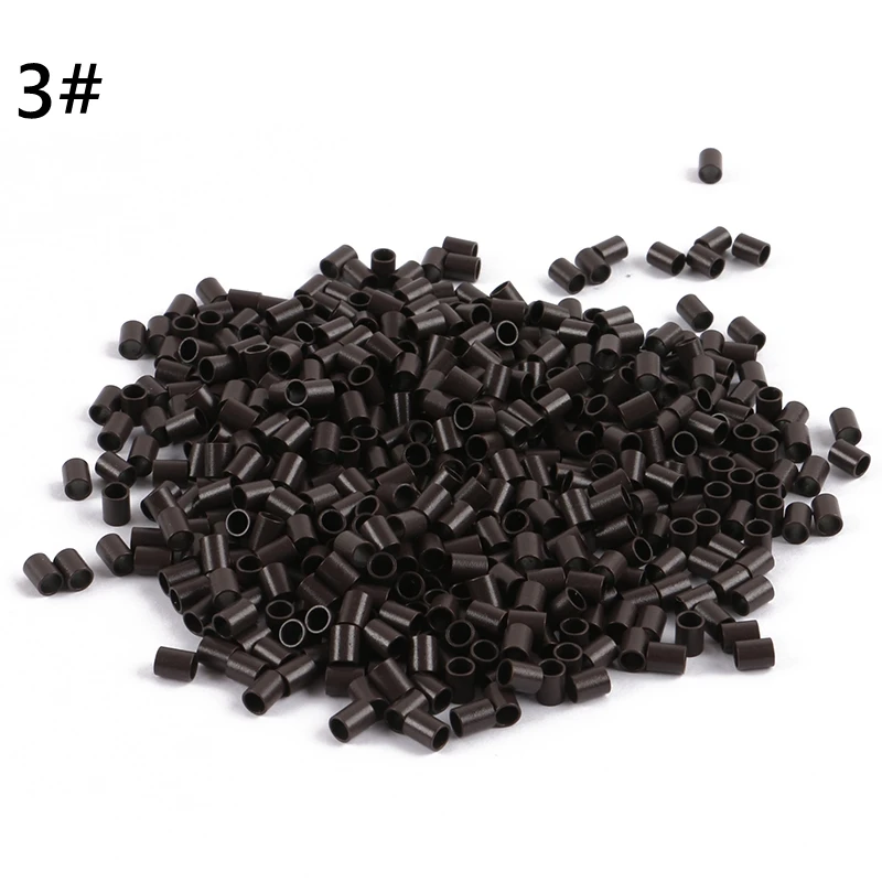 Easily Euro Locks 1000pcs 3629 x 4.5mm Micro copper Ring mini locks links 8 Color Options Straight Micro Beads for I TIP hair