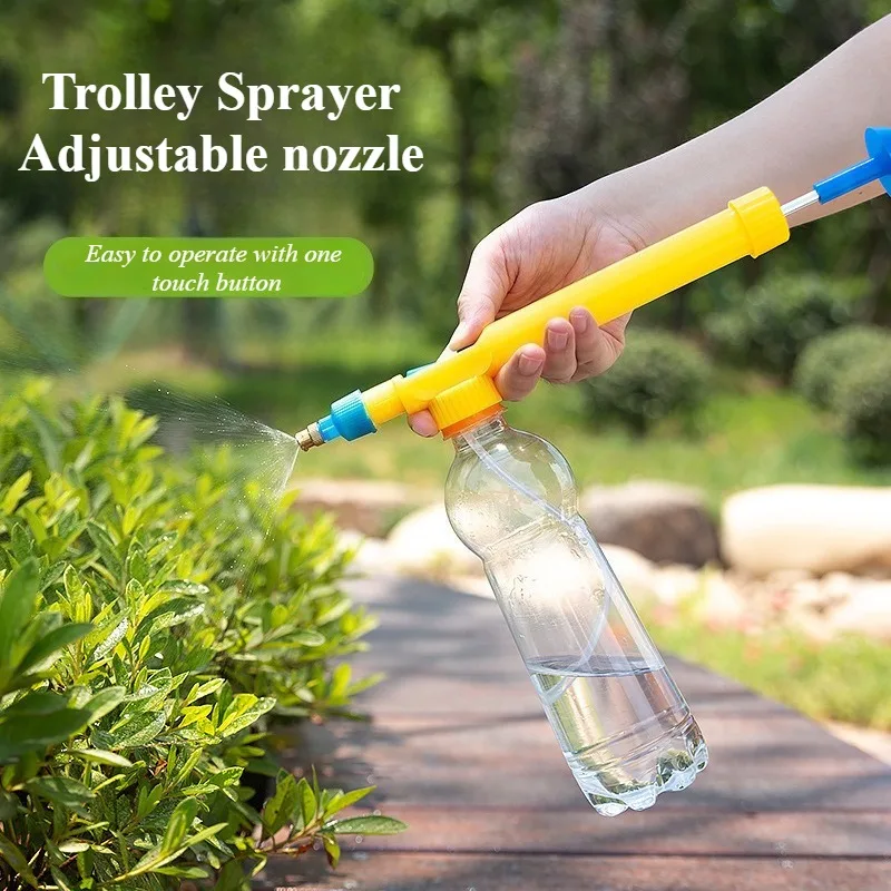 

1PC Random ColorHigh Pressure Air Pump Manual Sprayer Adjustable Drink Bottle Spray Garden Watering Tool Garden Sprayer