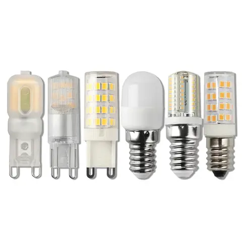 G9 LED Corn Bulb E14 AC 220V 240V 2W 3W 4W Super Bright Light Non-strobe Warm White Light Can Replace 20W 30W Halogen Lamp