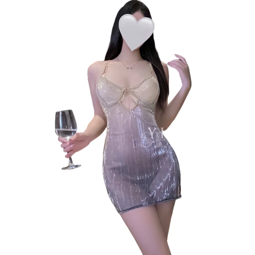

Sexy Office Lady Nightclub Uniform Secretary Cosplay Costume Perspective Nightdress Lingerie Hip Wrap Skirt Porno Bar Temptation