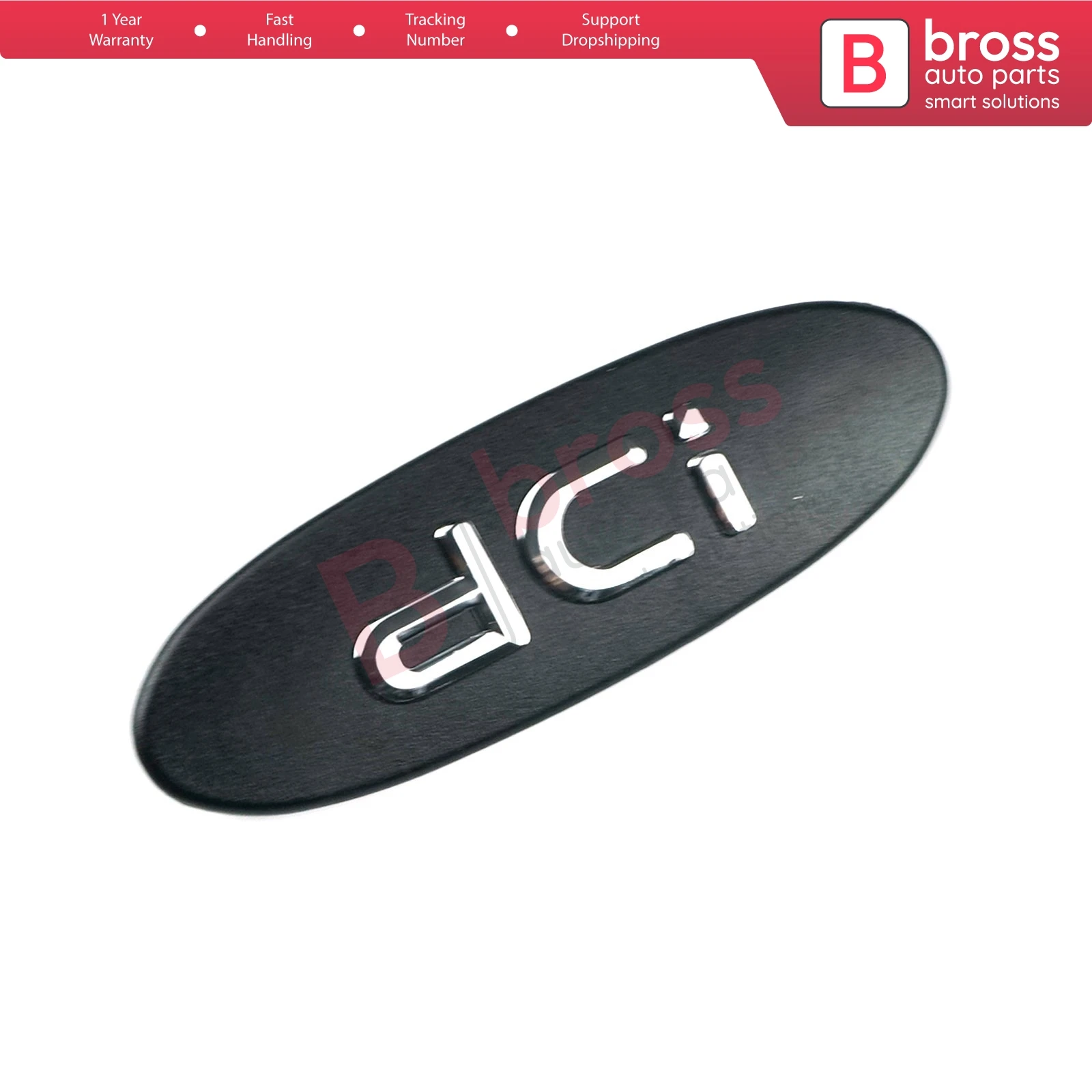 

Bross BSP572 Black dci Badge Monogram Emblem for Renault Clio MK2 1998-2000 Kangoo 1997-2002 OEM:82 00 083 505 / 8200083505