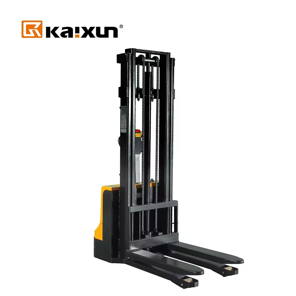 New Condition Semi-Electric Container Stacker Handler Forklift Hand Stacker Truck