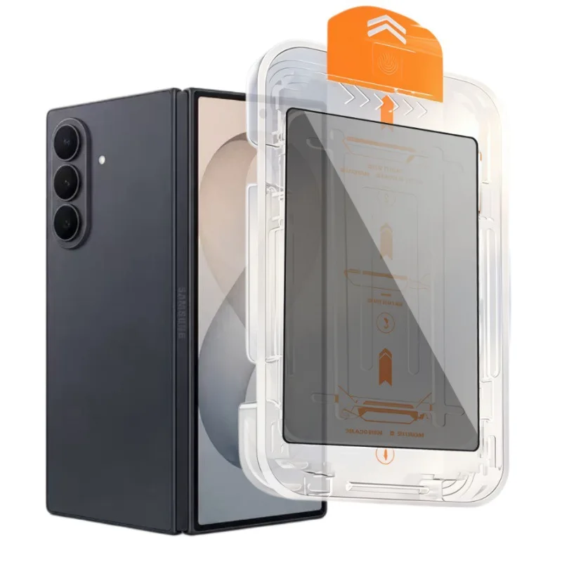 Protetores de Tela de Privacidade de Fácil Instalação para Samsung Galaxy Z Fold8 Ultra, Película de Vidro Temperado Anti-Espião para Samsung Z Fold 7 8